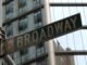 Close-up of the iconic Broadway street sign in New York City, USA.
